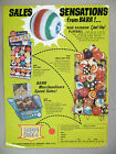 Barr Rubber Balls 2-Page PRINT AD - 1966 ~~ Sponge-Tex, Ski-Hi & Giant Ball