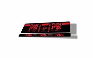 FOX DPS Float EVOL 2018 Rear Shock Sticker Factory Decal Kit Adhesive Red