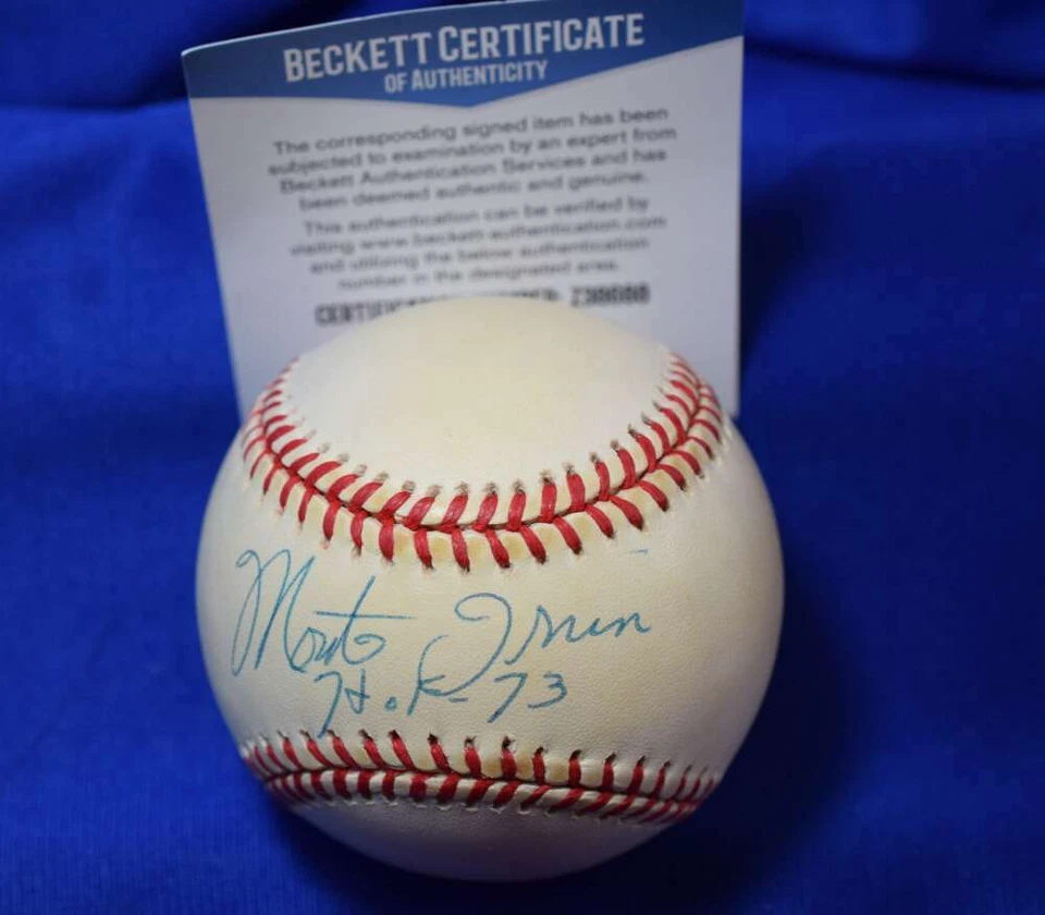 Monte Irvin HOF 73 BAS Beckett Coa Autograph National League  Signed Baseball - Image 1 of 2