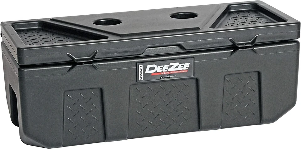 DEE ZEE Cama de Caminhão Rígida Poli Plástico Armazenamento Caixas de Ferramentas Baú Utilitário Porta-Copos - Imagem 1 de 4