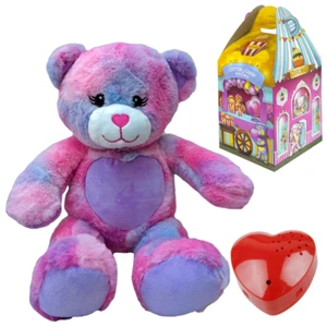 "Peluche Baby Heartbeat Bear corazón púrpura con grabadora de voz de 60 segundos - 40 cm/16" - Imagen 1 de 9