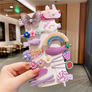 14pcs Baby Girls Cute Fruit Hair Clips Kids Children Hairpin Hair Accessories - Picture 1 of 36