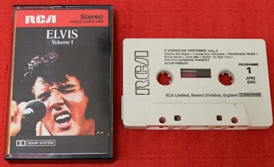ELVIS PRESLEY - UK CASSETTE TAPE - A LEGENDARY PERFORMER VOL 1 - Image 1 of 4