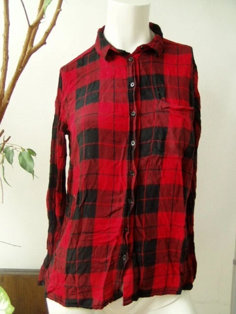 * Cooles rot/schwarzes Flanell Hemd C&A Gr. 36 - Teens, Damen * - Bild 1 von 1