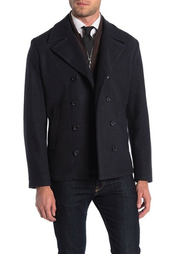 Cappotto doppiopetto Michael Kors George Dickey XL NAVY N147 RV$300