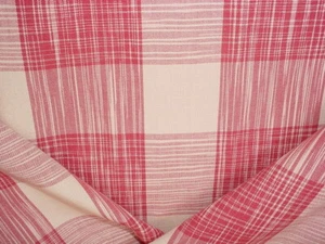 14-1/2Y Brunschwig & Fils BR-89306 Essex Woven Plaid Cardinal Upholstery Fabric - Picture 1 of 4