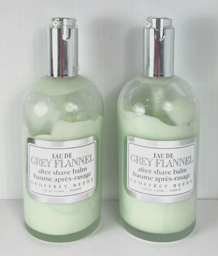 (2) Bálsamo para después del afeitado de franela gris de Geoffrey Beene** VENDIDO COMO ESTÁ Foto 1 de 4