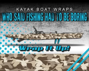 Pheasant Hunting Silhouette 14ft KAYAK VINYL WRAP KIT GRAPHIC DECAL/STICKER - Picture 1 of 1