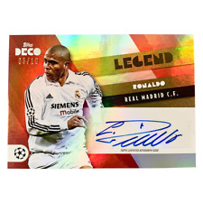 2022 Topps Deco UCL Ronaldo R9 Legend Auto Error Card CR7 /10 RARE Real Madrid