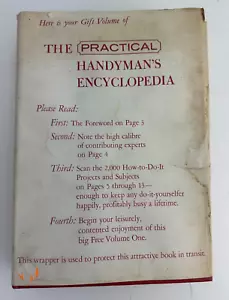 Vintage 1965 The Practical Handyman's Encyclopedia 1-3 Volume Set by Greystone - Foto 1 di 3