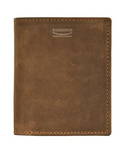 Mens Slim Wallet Vintage Leather Card Holder RFID Blocking Bifold Classic Wallet - Picture 1 of 6