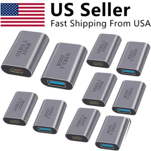10 Gbit/s Rapide USB 3.1 A Femelle vers USB Type C Femelle Convertisseur OTG Adaptateur Secteur US - Photo 1 sur 7