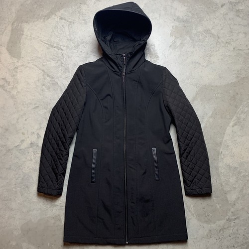 Michael Kors soprabito doppia zip donna piccolo nero giacca invernale ecopelle MK