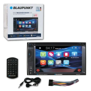 BLAUPUNKT CAR AUDIO DOUBLE DIN 6.2" TOUCHSCREEN LCD DVD CD MP3 BLUETOOTH STEREO - Picture 1 of 5