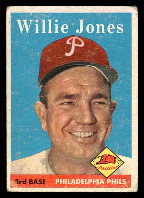 1958 Topps Willie Jones #181 - Philadelphia Phillies - Image 1 of 2
