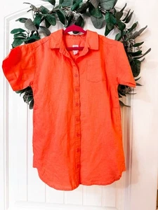 Gap Linen Blend Button Down Collared Dress Girls Size 4T New With Tags - Picture 1 of 3