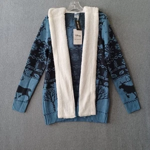 Disney Frozen Pullover Jacke Damen XS Blau Frozen Motiv Hoodie Freizeitpullover - Bild 1 von 11