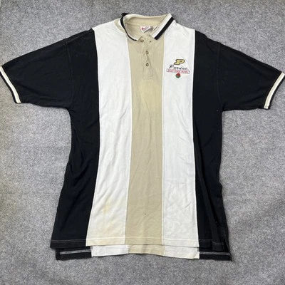 2001 Rose Bowl Purdue Boilermakers Polo Shirt Mens Size XL Multicolor Cadre - Image 1 of 4