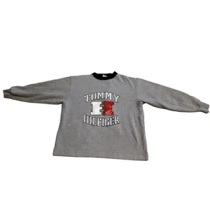 Vtg Tommy Hilfiger Sweater Spell Out Logo Big H Sz M Pullover Jumper Sweatshirt - Picture 1 of 8
