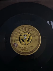 JOHNNY CASH  Home Of The Blues / Give My Love To Rose Nr MINT country '57 Sun 45 - Picture 1 of 1