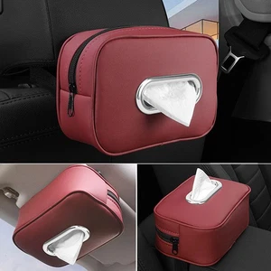 Soporte para caja de pañuelos para automóvil parasol consola central reposabrazos montaje organizador de viaje por carretera - Imagen 1 de 12