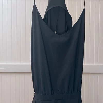 Vestido de Verano Lululemon City Negro Sin Mangas Espalda Corredora Mini Bolsillos con Cremallera Talla 4 Foto 1 de 4