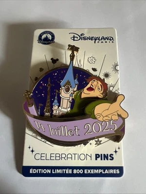Pins Disneyland Casimido  14 Juillet Bossu De Notre Dame DLP EL 800  - Photo 1/2