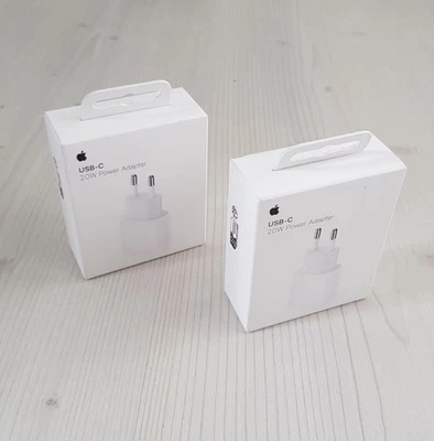 2x Stück ORIGINAL Apple 20W Netzteil Ladegerät USB-C Adapter iPhone und mehr - Bild 1 von 3