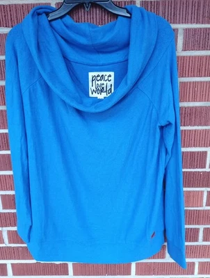 Peace Love World Sudadera Hombro Descubierto Mujer Manga Larga Mediana Foto 1 de 4