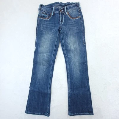 Jeans de toba vaquera para mujer 24x31 (24x29) azul cobre belleza bootcut occidental  Foto 1 de 4