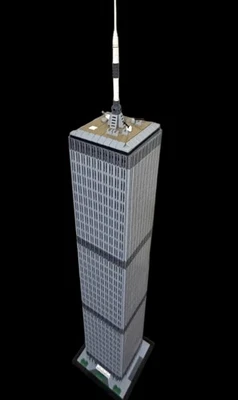 World Trade Center Building Block Set - Assembled *See Description for Details - Image 1 of 4