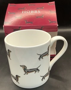 NEU UND VERPACKT Hobbs Fine Bone China Wurst Hund Becher, Dackel & Innendackel UVP £20 - Bild 1 von 11