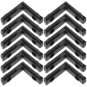 20 juegos de soportes de perfil de extrusión de accesorios de esquina junta interior en forma de L - Imagen 1 de 12