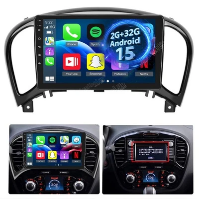 Apple Carplay For Nissan Juke 2011-2016 Car Stereo Radio Android 15 GPS WIFI DSP - Image 1 of 4