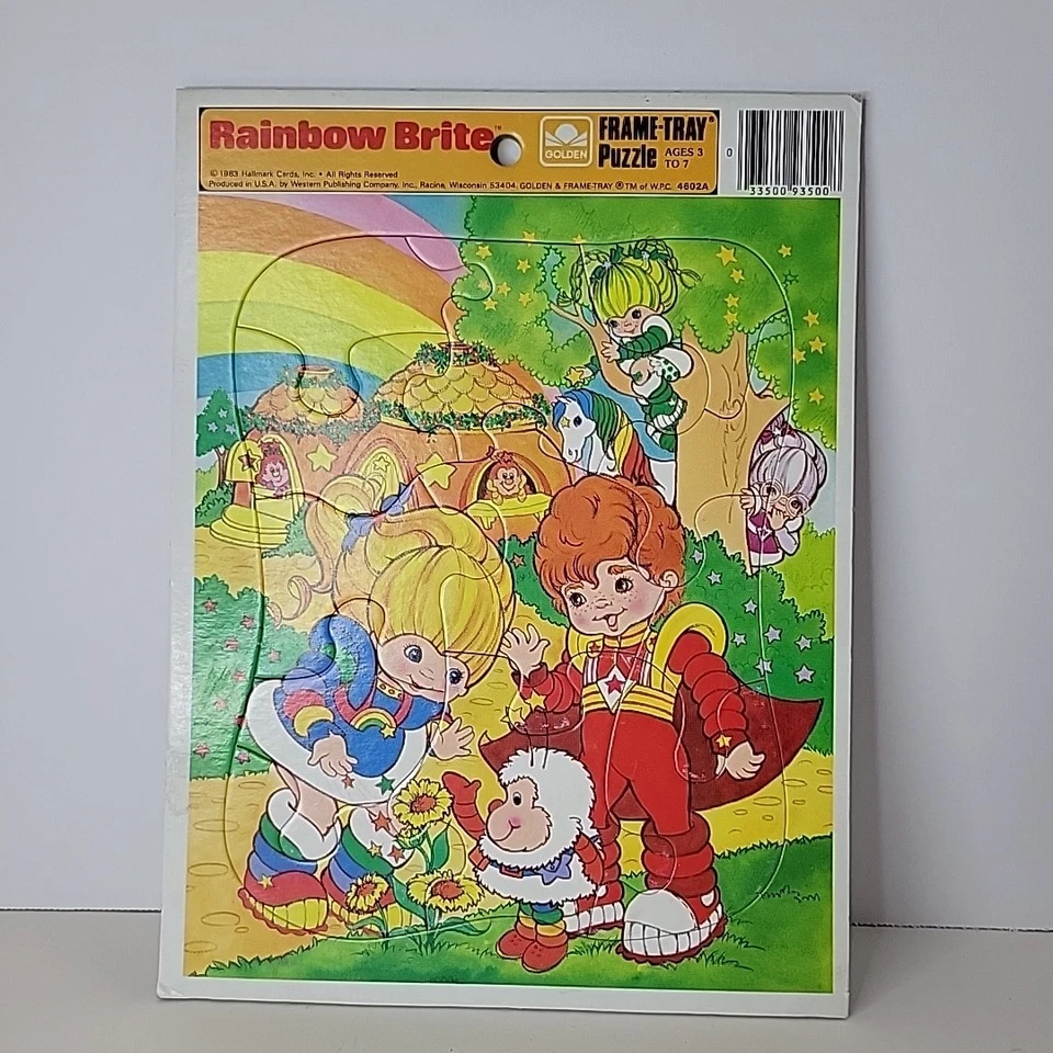Golden Frame-Tray Puzzles Rainbow Brite Vtg 1983  - Image 1 of 4