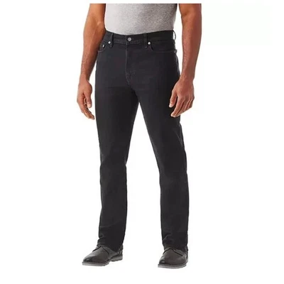 New Mens Member's Mark Straight Fit Premium Stretch Denim Jeans Black Sz 40 X 32 - Image 1 of 4