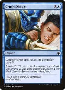 4x Crush Dissent - Casi nuevo - War of the Spark - SPARROW MAGIC - Imagen 1 de 1