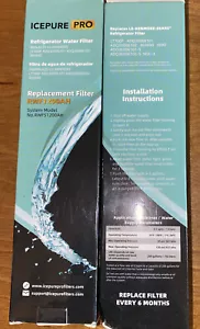 2 IcePure Pro RWF1200AH Refrigerator Water Filter Replaces LG Kenmore 46-9690 - Picture 1 of 1