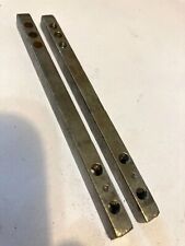 2 MATCH CLEAN ANTIQUE DOOR KNOB 4 1/4" LONG STEEL CONNECTING ROD SHAFT SPINDLES