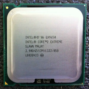 Intel Core 2 Extreme QX9650 4-Core 3 GHz 12M 1333 SLAN3 Socket 775 CPU Processor
