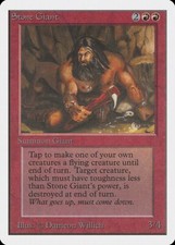 Stone Giant Unlimited NM Red Uncommon MAGIC THE GATHERING MTG CARD ABUGames
