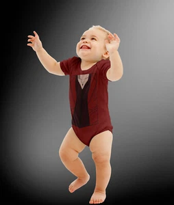 Baby Scarlet Witch Costume Cosplay Bodysuit - Picture 1 of 3