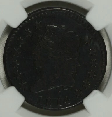 1814 Classic Cent .01. NGC VF 20 Details. S-294. - Image 1 of 4