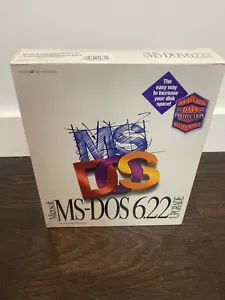SEALED NEW - vintage Microsoft MS-DOS 6.22 Software Upgrade 3.5" Disks - Picture 1 of 4