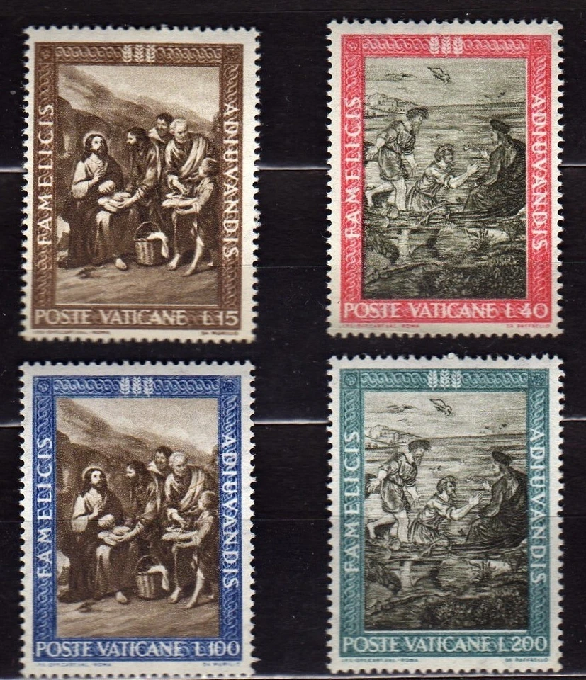 VATICAN CITY #356-359 MNH "FREEDOM FROM HUNGER" CAMPAIGN - Image 1 of 1