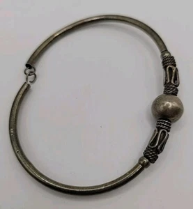 Vintage 925 Kunsthandwerk Sterlingsilber Handarbeit Armband Kunst zum Tragen OOAK - Bild 1 von 8