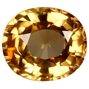 1.90 ct Topnotch Oval Cut (7 x 6 mm) (Un-Heated) Honey Brown Zircon Gemstone - Picture 1 of 1
