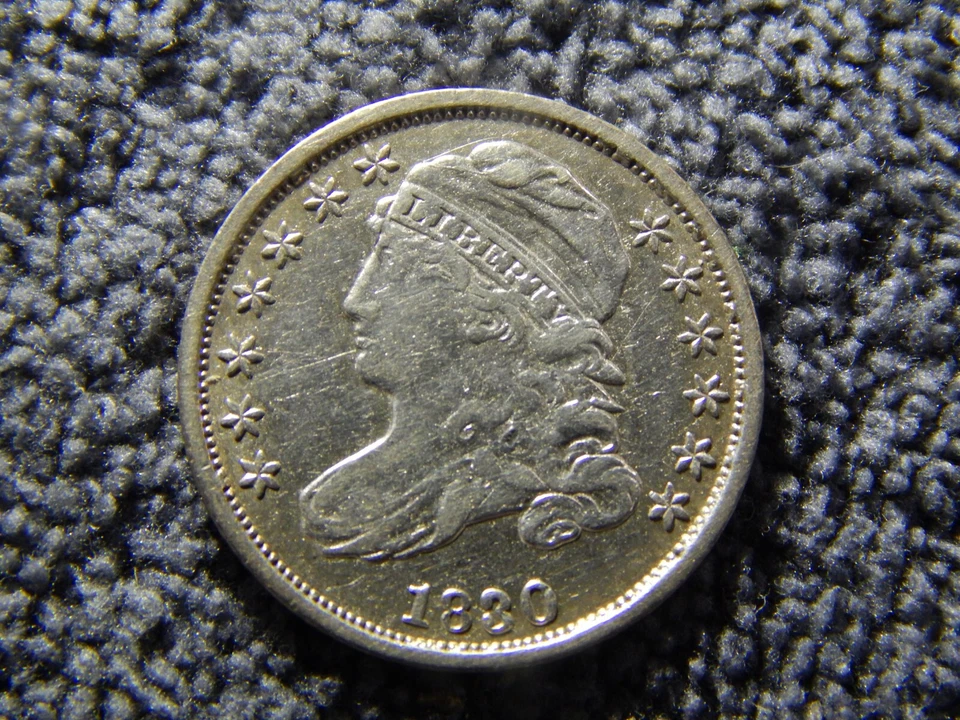 1830 Capped Bust Ten Cent Variety 2 Very Nice Rare coin - Image 1 of 4