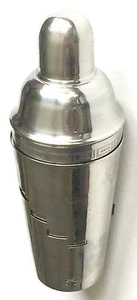 RETRO SPINNING MENÜ CHROM COCKTAIL SHAKER MIT 15 GETRÄNKE REZEPTE KLASSISCHES BARGESCHIRR - Bild 1 von 7