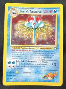 MISTY'S TENTACRUEL Pokemon Card Gym Heroes - 10/132 Holo Rare - Picture 1 of 12